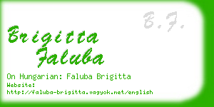 brigitta faluba business card